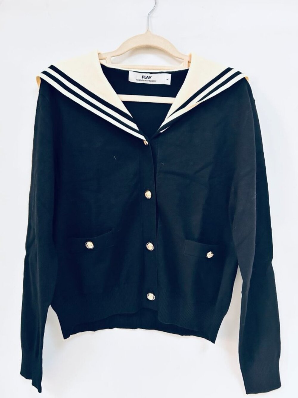 PLAY Women's Long-Sleeve Sweater Coat Knitted Cardigan Stylish Slim-Fit